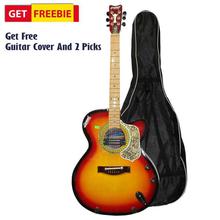 Sunburst Indian Guitar With Free Cover And 2 Picks