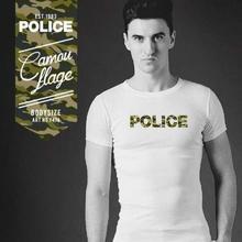 Police F474 Round Neck T-Shirt For Men- White