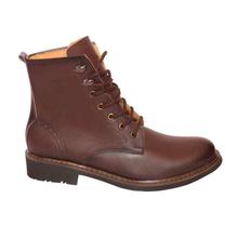 Coffee Lifestyle Lace Up Boots For Men