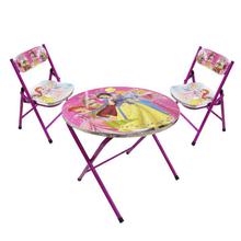 Pink Disney Princess Printed Table And Chair Set For Kids