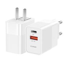 XUNDD 33 Watt Dual (USB+Type C) Port Smart Adapter Quick Charging Dock