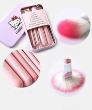 Hello Kitty 7 Pcs Professional Pink Soft Makeup Brush Set with Box