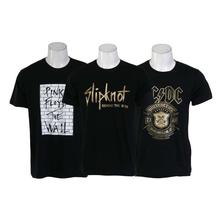 Heavy-metal Combo Of 3 Cotton Printed T-Shirts For Men