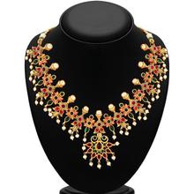 Sukkhi Stunning Gold Plated multicolor Stone Necklace Set