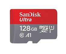 SanDisk Ultra MicroSDXC 128GB UHS-I Speed Up To 120Mb/S, A1 Class @10 Memory Card