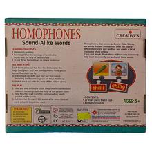 Creative Educational Aids Homophones Sound Alike Words Puzzle Game- Multicolored