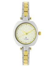 Titan Karishma Analog White Dial Women's Watch -2520BM01