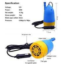 DC Portable Electric  Pressure Car  Washer Submersible Pumps With  Hose Pipe10m + Water Gun + Washing Brush +Foam Bottle