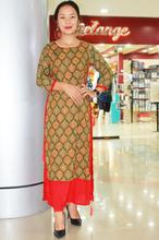 Double Layered Kurti with Side Tie-Up