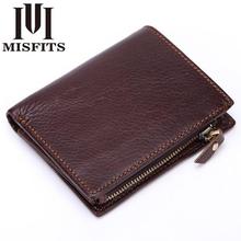 2019 Casual Genuine Leather Wallet Vintage Small Coin