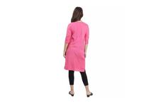 Solid Kurti Top For Women-Pink