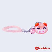 Smart Sleepy Pig Keyring