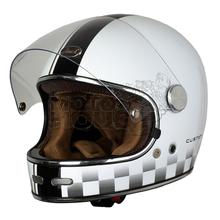 Beon Vintage Fully Covered Full Face White Helmet B-510