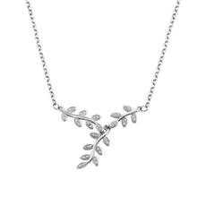 Leaf necklace _ Wanying leaf necklace s925 sterling silver