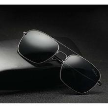 GREY JACK 1109-C1 Gun Frame With Black Lens Polarized UV Protection Sunglass (Unisex)