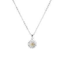 Jewelry necklace _ Wanying small daisy sun pendant s925