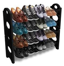 4 Tier Stackable Shoe Rack- 16 Pairs