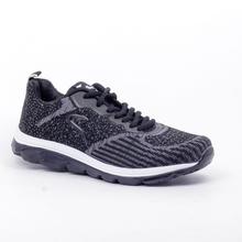 Caliber Shoes Black/Grey Ultralight Sport Shoes For Men - ( 632 )