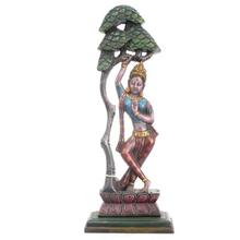 Multicolored Wooden Rukh Maya Devi Statue