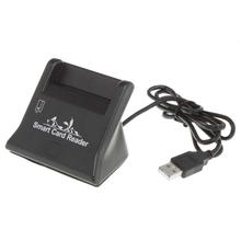 USB IC chip Bank Card Reader - Black (105cm)