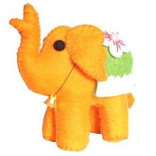 Felt Playing Elephant Toy - Orange