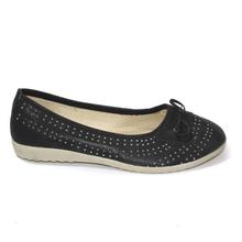 Black Laser Cut Casual Shoes For Women