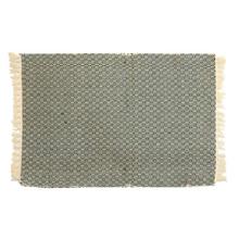 Green/Beige Tasseled Placemat Set - 6 Pcs