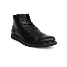 Caliber Men Lace Up Ankle Boots – Black