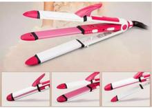 Geemy Gm- 2966 Multifunctional Hair Iron Straight/Curl/Wave 3 In 1