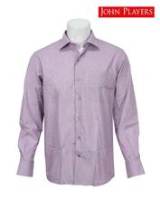 John Players Lavender Cotton Slim Formal Shirt For Men JPSFCR1043