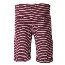 Men's Maroon Striped Shorts