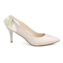 DMK Nude Back Bowed Pump Heel Shoes For Women - 98646