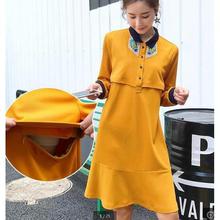 Autumn Pregnancy Nursing Dress for Pregnancy Woman Party Maternity