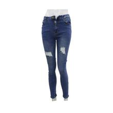 Light Blue Ripped Jeans Demin Pant For Women