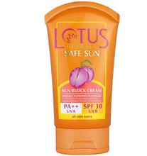 Lotus Herbals Safe Sun Block Cream Spf 30 50g-LHR034050