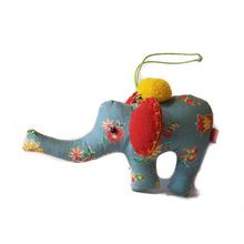 Light Blue  Elephant  Model Key Ring