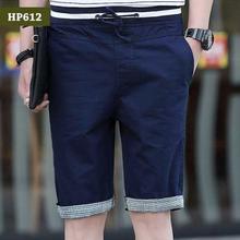 Men’s Summer Cotton Elastic Band Casual Half Pant