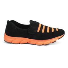 BF Dear Hill Orange/Black Suede Loafer Shoes For Men - 1283