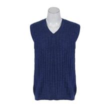 John Players Navy Blue V-Neck Half Sleeve Sweater For Men - SWA18028