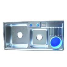 9045 Double Bowl with Dustbin Holder Kitchen Sinks