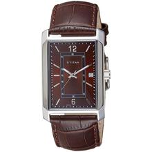 Titan Analog Brown Dial Men's Watch-1697SL02