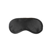 Black Cotton Silk Travelling Eye Mask