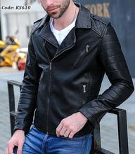 Men Winter PU Leather Turn-down Collar Jacket