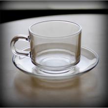 Glass Cup/Plate (Set of 4)