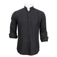 Men’s Dotted Kurta – Black