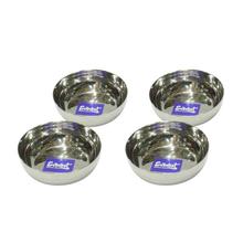 Everest Stainless Steel 4" x 1.5" Pudding Bowl - 4 Pcs. Set