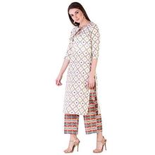 KHUSHAL Women's Cotton Printed Kurta with Palazzo Set