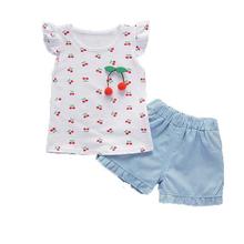 BibiCola Summer Baby Girls Clothing Sets Toddler Kids Cute