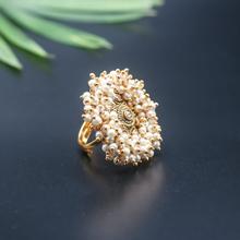 Rose Gold Beads Ring For Women