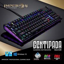 Imperion KG-C10R Mechanical Gaming Keyboard Centipada Kaihl Blue Switch 8 RGB Exchange Full Anti-Ghosting Keys